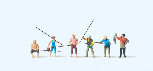 Preiser 79077 Fishermen (6) Figure Set N Gauge