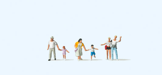 Preiser 79094 Passers By Hurrying (6) Figure Set N Gauge