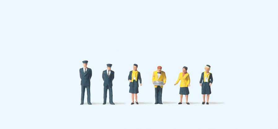 Preiser 79100 Eurostar Personnel (6) Figure Set N Gauge