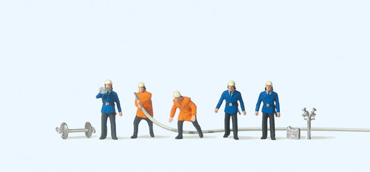 Preiser 79118 Firemen (5) Figure Set N Gauge