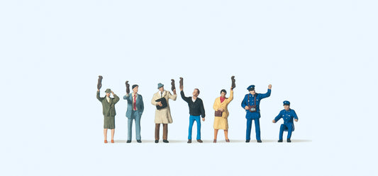 Preiser 79141 Tram Personnel/Passengers (7) Figure Set N Gauge