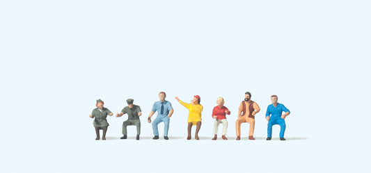 Preiser 79152 Bus/Tram Personnel (7) Figure Set N Gauge