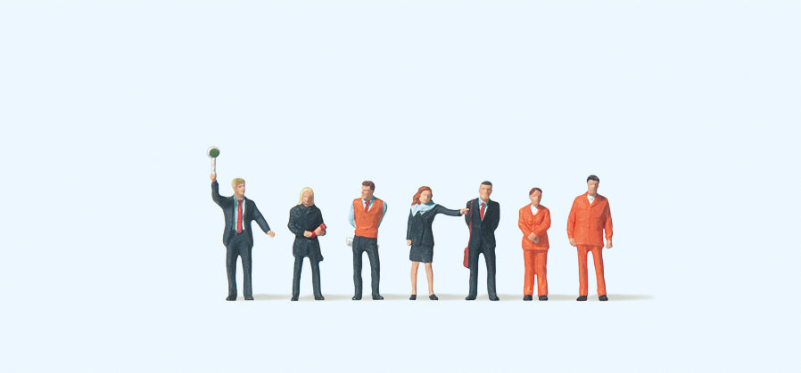 Preiser 79153 SBB Railway Personnel (7) Figure Set N Gauge