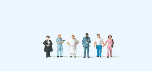 Preiser 79165 American Street Characters (6) Figure Set N Gauge