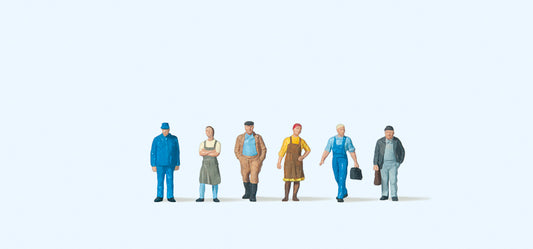 Preiser 79166 Villagers (6) Figure Set N Gauge