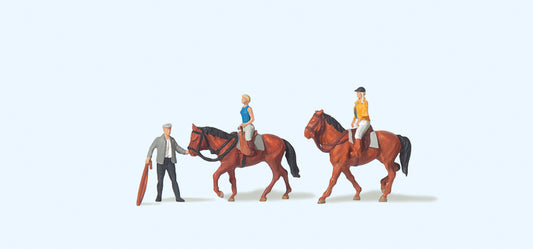 Preiser 79185 At the Riding School (2) Figure Set N Gauge