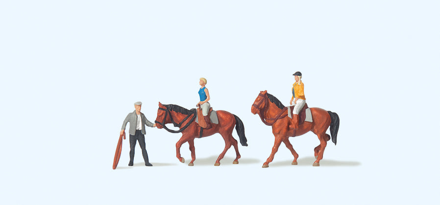 Preiser 79185 At the Riding School (2) Figure Set N Gauge