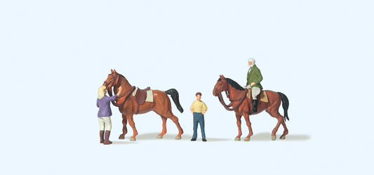 Preiser 79186 At the Riding School (2) Figure Set N Gauge