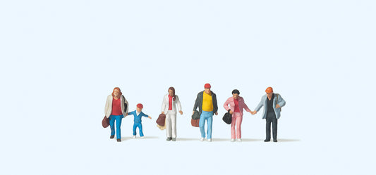 Preiser 79192 Travellers Walking (6) Figure Set N Gauge