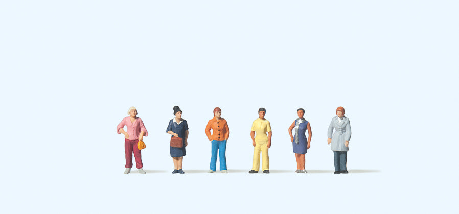 Preiser 79222 Women Standing (6) Figure Set N Gauge