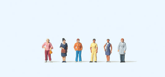 Preiser 79222 Women Standing (6) Figure Set N Gauge