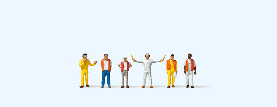 Preiser 80914 Airport Personnel (6) Figure Set 1:200