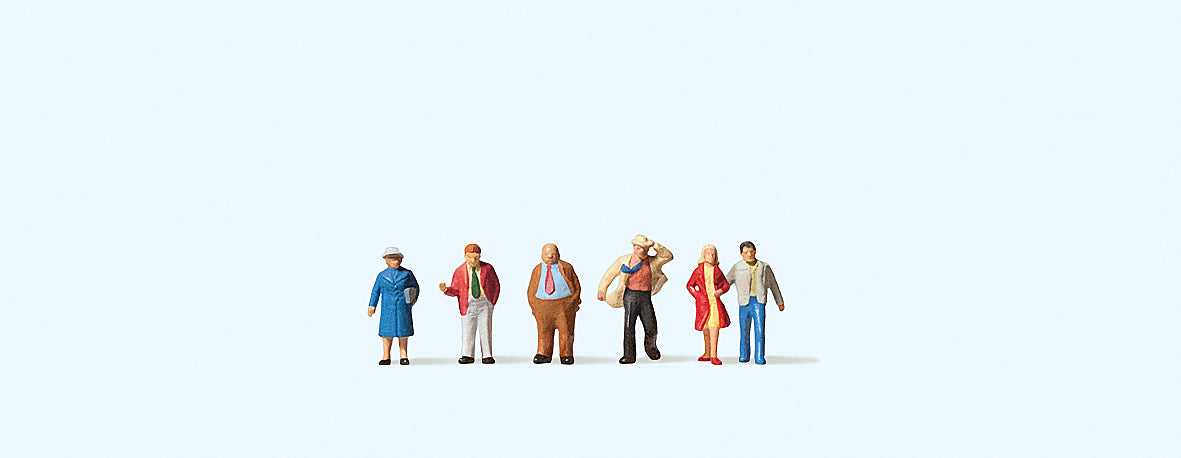 Preiser 88520 Passengers/Passers By (6) Figure Set Z Scale