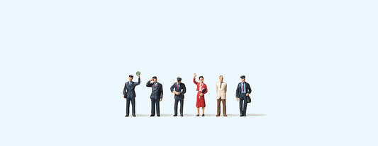 Preiser 88529 DB Train Personnel (6) Figure Set Z Scale