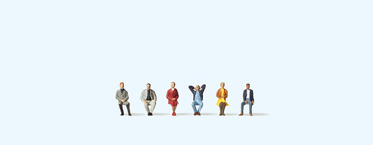 Preiser 88558 Passengers Seated (6) Figure Set Z Scale