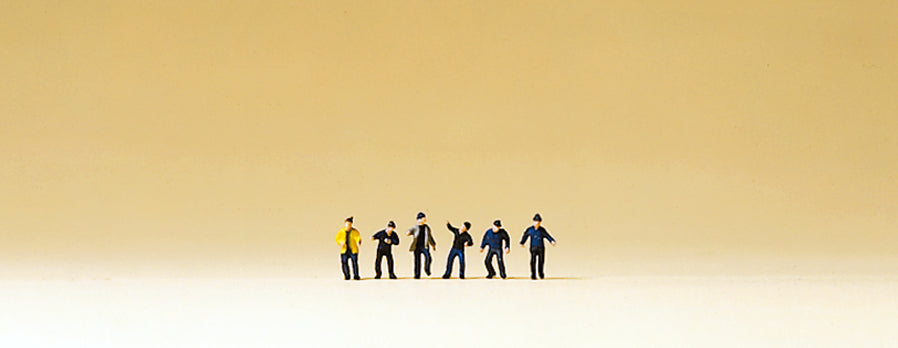 Preiser 89350 Merchant Seamen (6) Figure Set 1:350