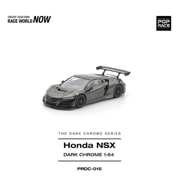 Pop Race Honda NSX Dark Chrome 1:64 Diecast Car DC015
