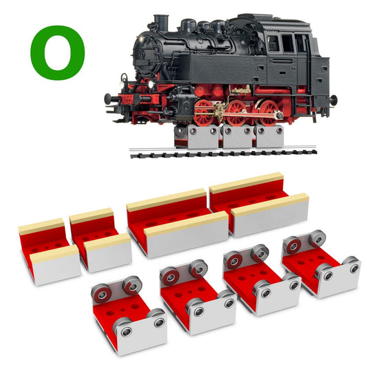 Proses RR-O-04 4 X Rollers & Drive Wheel Cleaners O Scale/16mm