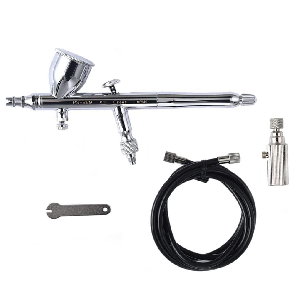 Mr Hobby PS-289 Procon Boy WA Plat. 03 v2 Airbrush Premium Compressor Bundle Kit