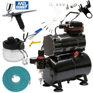 Mr Hobby PS-291 Procon Boy LWA-H 04 Airbrush Standard Compressor Bundle Kit