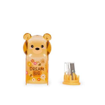 Legami Bear Sweet Bear Pencil Sharpener with Container - Teddy Bear