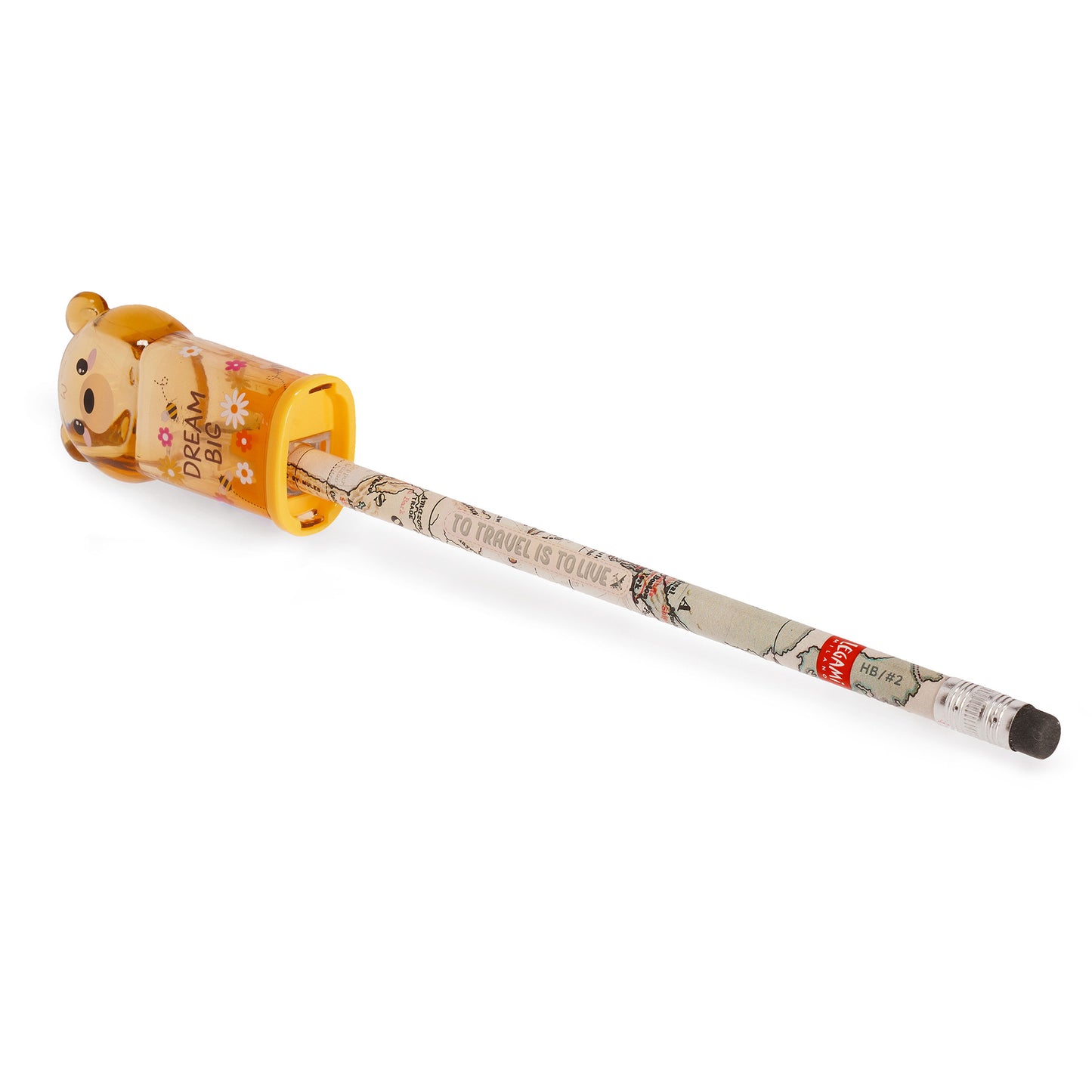 Legami Bear Sweet Bear Pencil Sharpener with Container - Teddy Bear