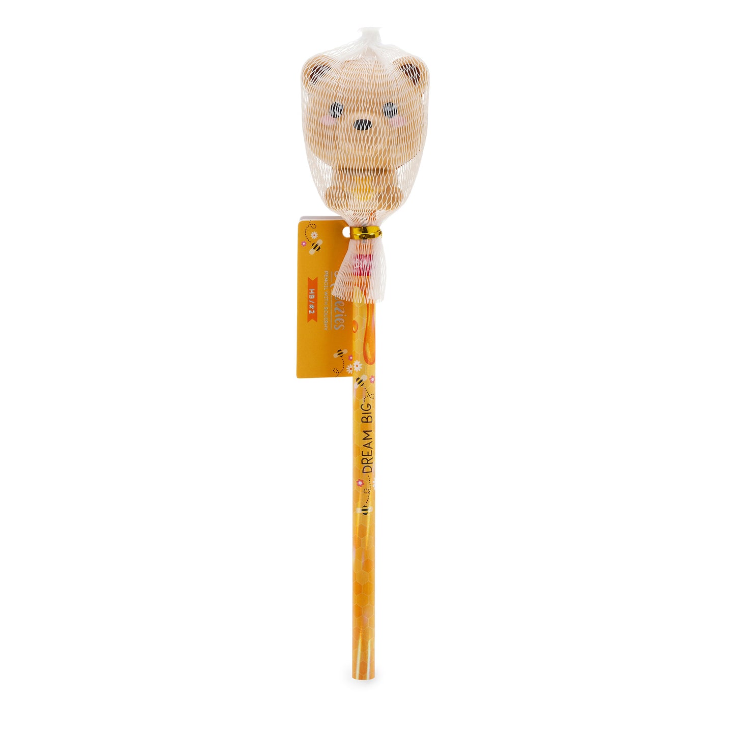 Legami Squeezies Pencil with Squishy - Teddy Bear - HB