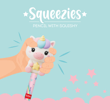 Legami Squeezies Pencil with Squishy - Unicorn - HB