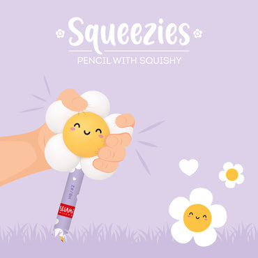Legami Squeezies Pencil with Squishy - Daisy - HB