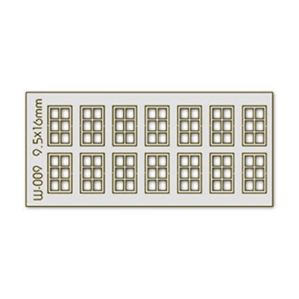 Proses W-009 14 pcs 9.5X16mm 6 Pane Windows H0/00