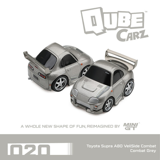 MiniGT QubeCarz 020 Toyota Supra (A80) VeilSide Combat Combat Grey