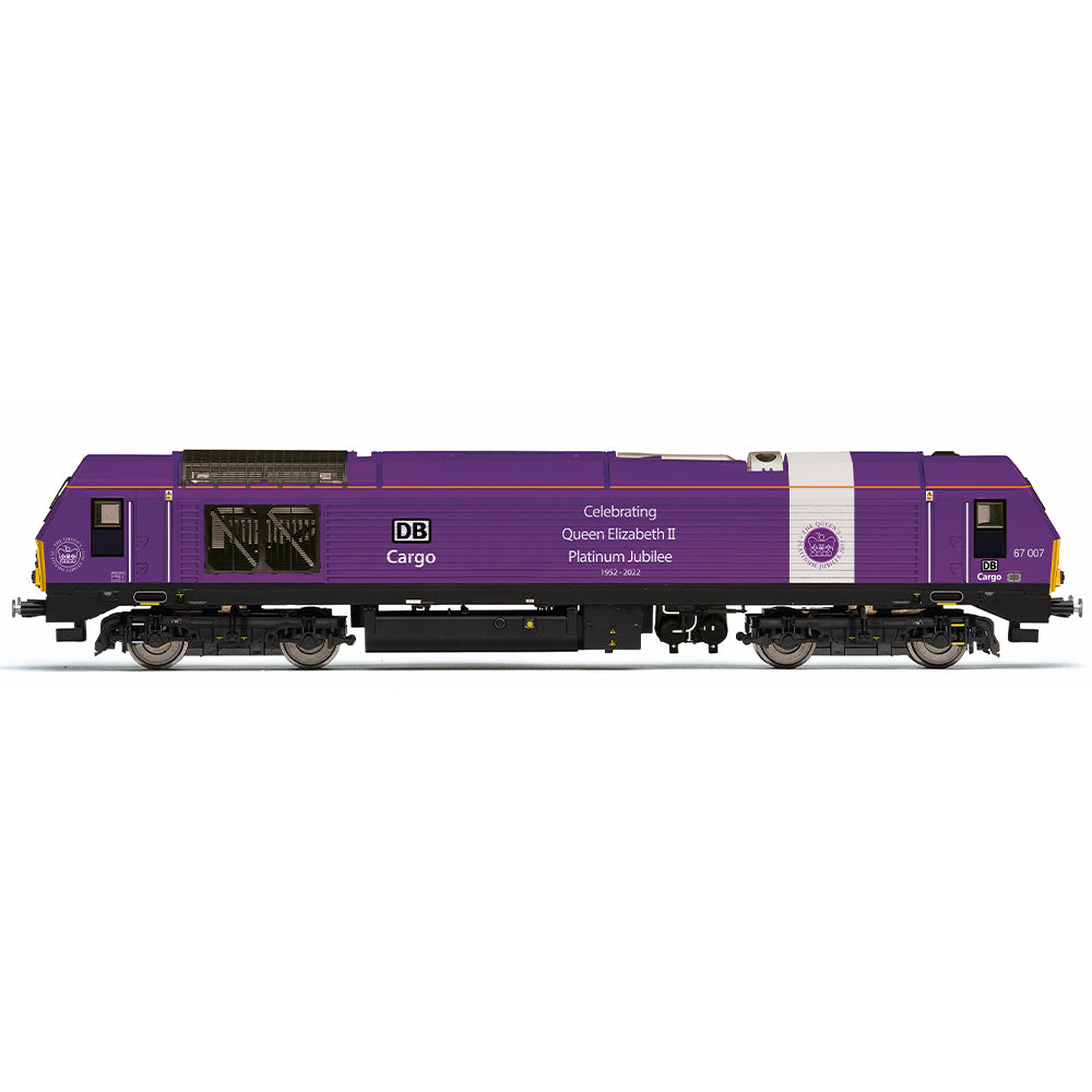 Hornby R30333 DB Cargo Class 67 Bo-Bo, 67007 'Queen's Jubilee' - Era 11 OO Gauge