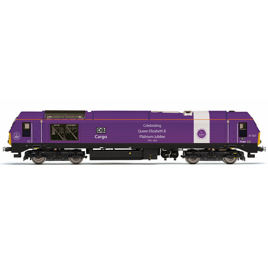 Hornby R30333 DB Cargo Class 67 Bo-Bo, 67007 'Queen's Jubilee' - Era 11 OO Gauge