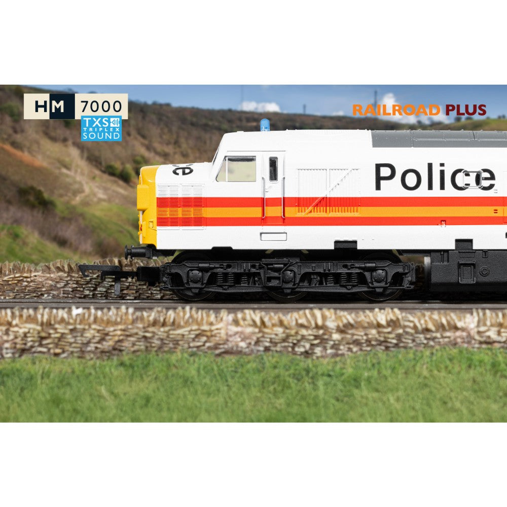 Hornby R30435TXS RailRoad BR Class 37 - '37093' Police Livery (DCC Sound Fitted)