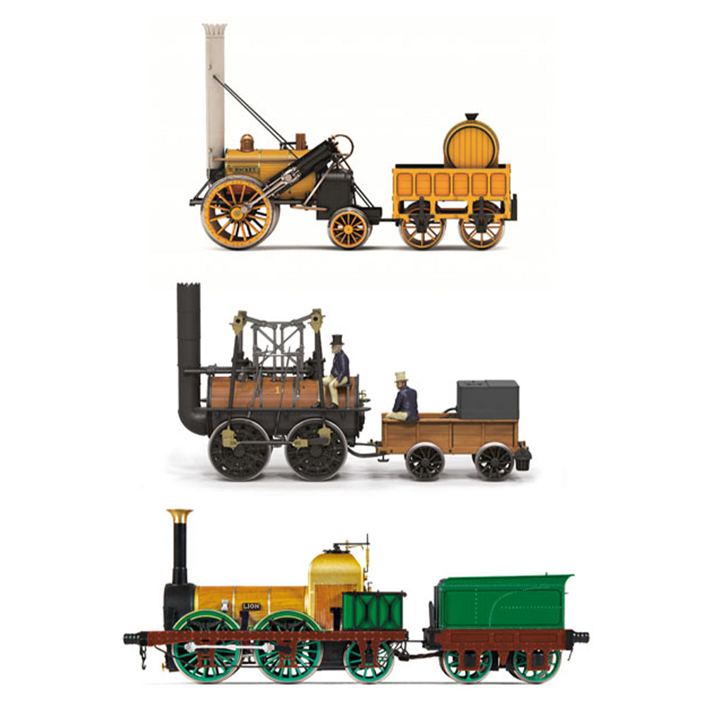 Hornby R30445 Birth of the Railways 200th Anniversary - Locomotion, Rocket, Lion