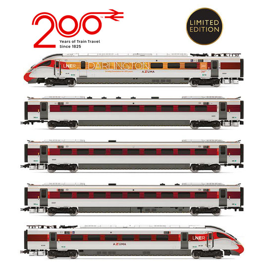 Hornby R30460 LNER Azuma Class 801/2 Railway 200 5 Car Train Pack LIMITED ED.