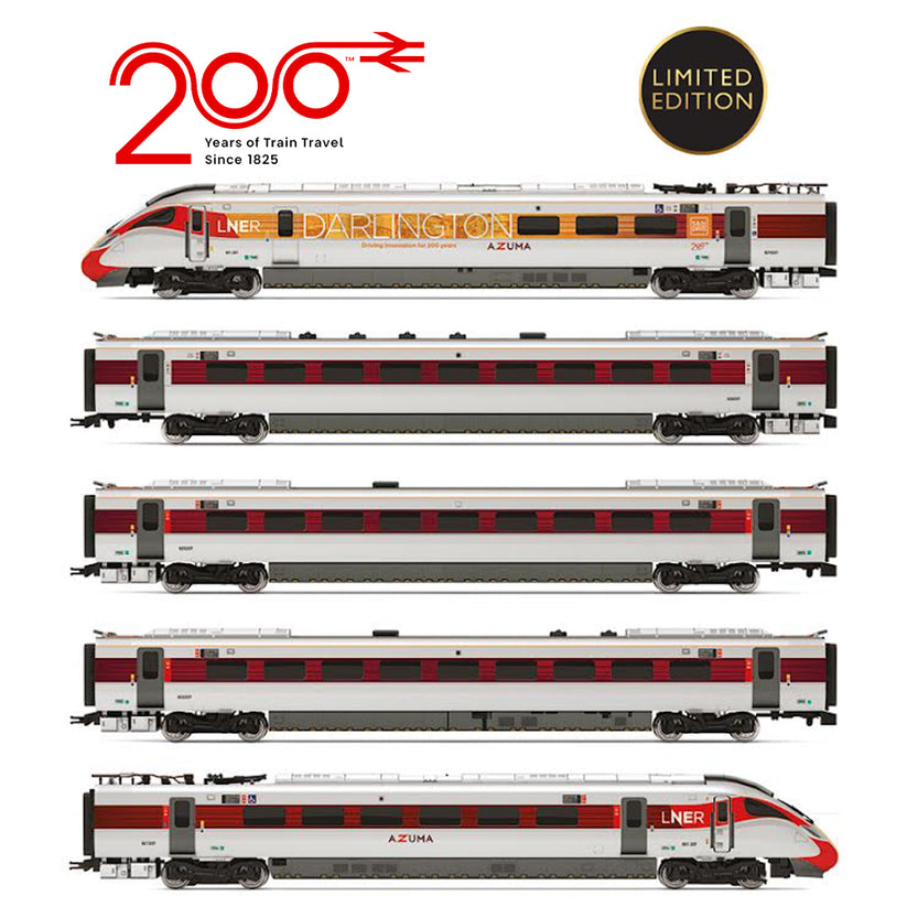 Hornby R30460 LNER Azuma Class 801/2 Railway 200 5 Car Train Pack LIMI ...