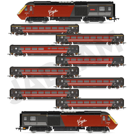 Hornby Virgin Class 43 HST Loco & Coaches Bundle