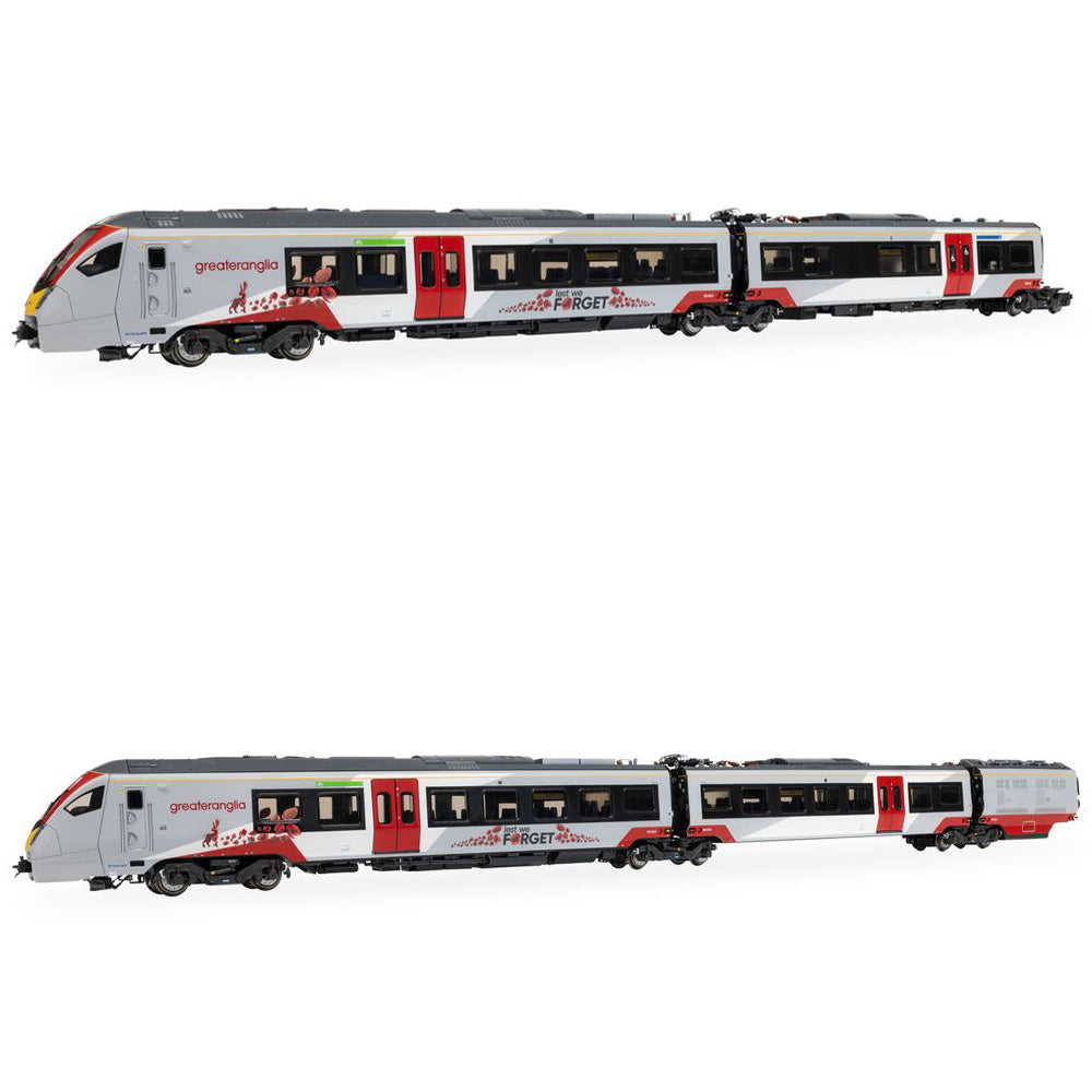 Hornby R30468 Flirt Greater Anglia Class 755 755414 Lest We Forget Train Pack