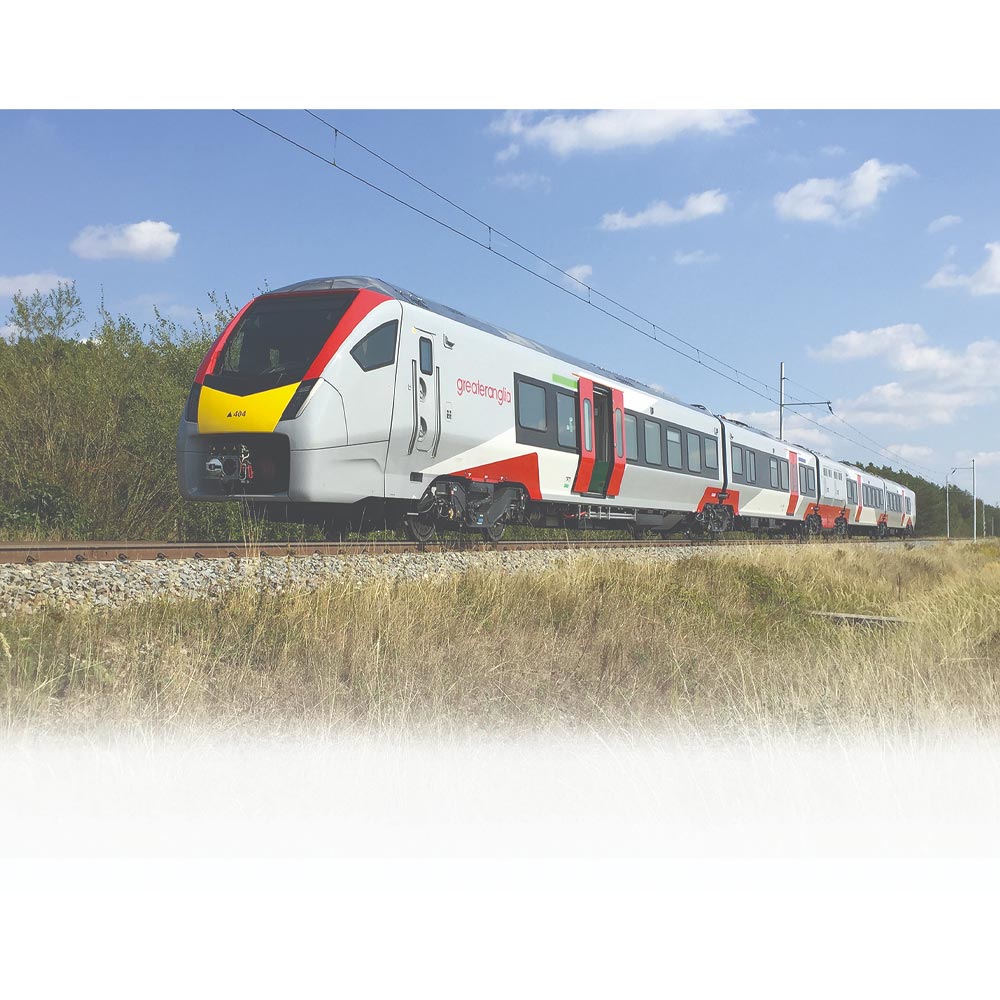 Hornby R3963A Greater Anglia, Class 755/3 'Flirt' 3 Car Train Pack - Era 11