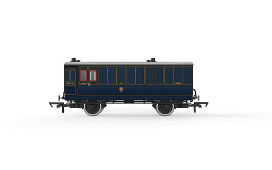 Hornby R40302 S&DJR, 4 Wheel Coach, Passenger Brake, 8 - Era 2