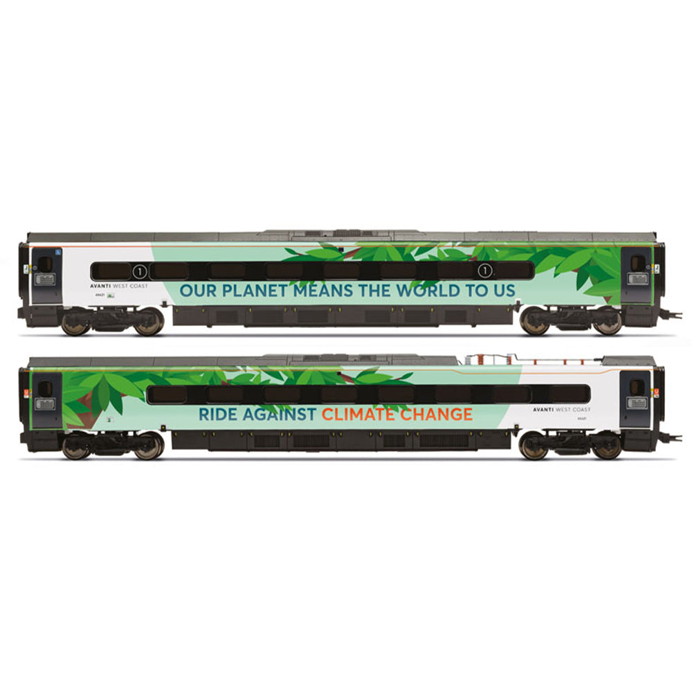 Hornby R40451 Avanti West Coast Class 390 Climate Change Livery Coach Pack 1