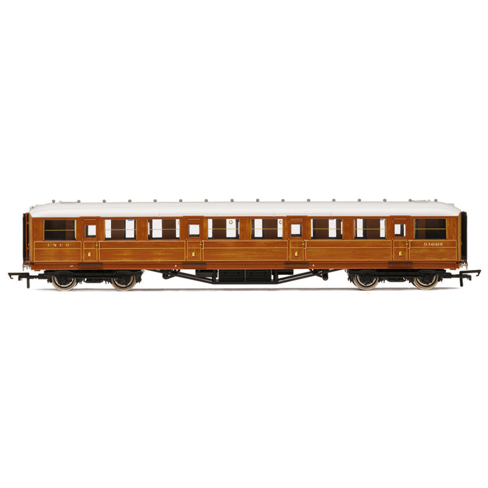 Hornby R40452 LNER Gresley Corridor Teak Coaches 1st Class 51668