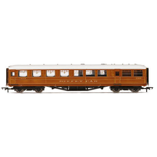 Hornby R40455 LNER Gresley Corridor Teak Coaches Buffet 21609