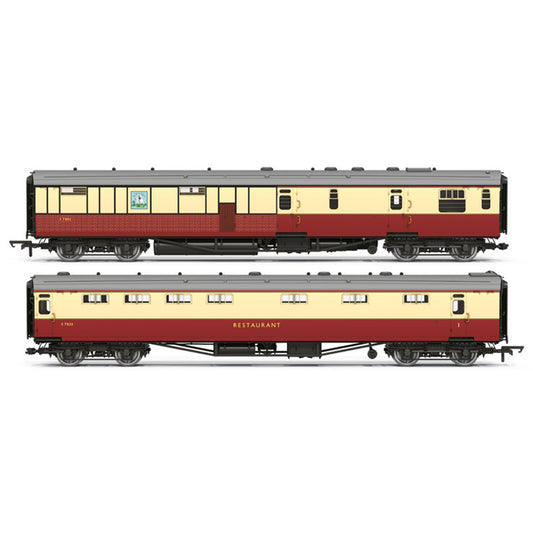 Hornby R40470 BR Kitchen Buttery Car & Comp. Restaurant White Horse 7833 2-Pack