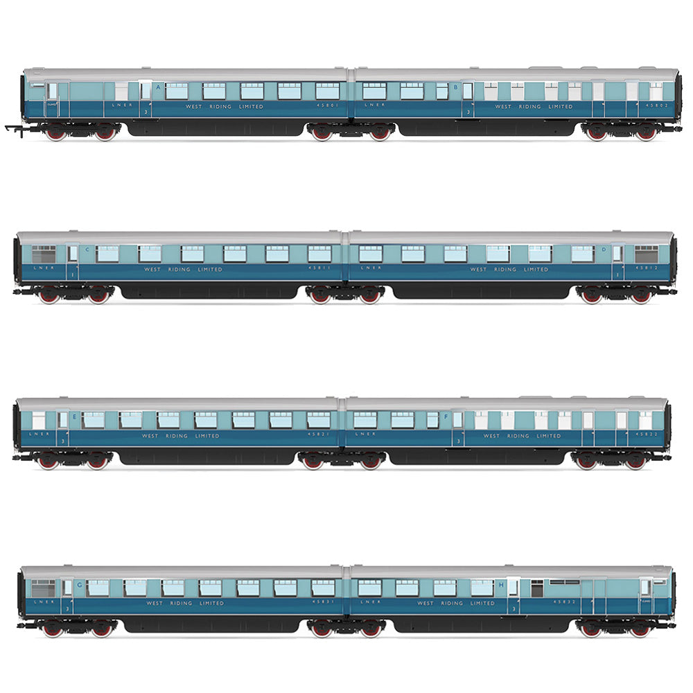 Hornby LNER West Riding Limited Train Coach Pack Bundle
