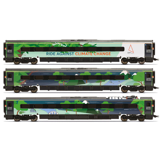 Hornby R40483 Avanti West Coast Class 390 Climate Change Livery Coach Pack 3