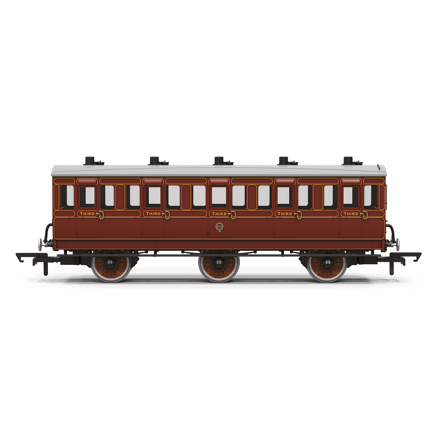 Hornby R40539 LB&SCR 6 wheel third class coach 612