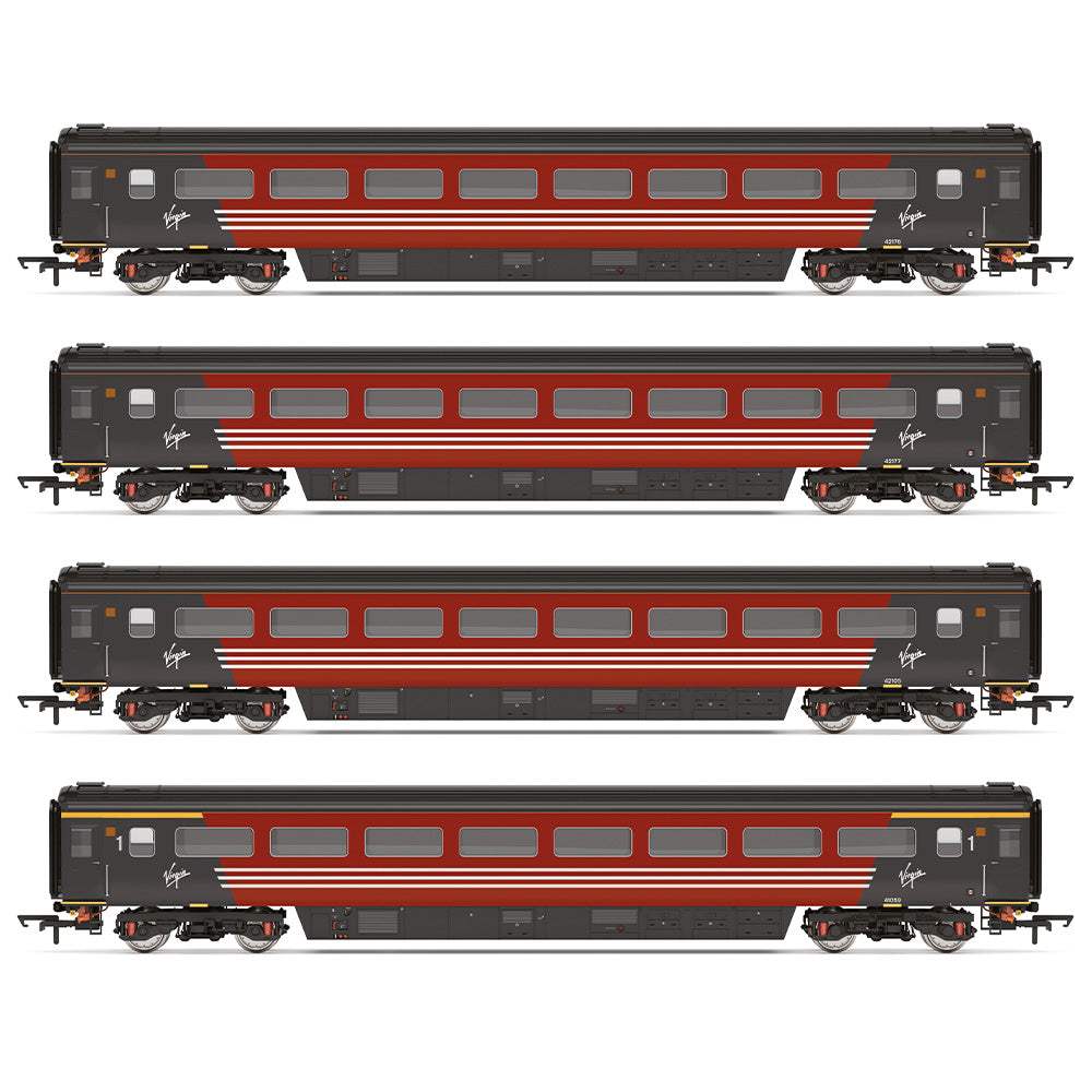 Hornby R40569 Virgin Mk3 Coach Pack (TS 42176, TS 42177, TS 42105 & TF 41059)