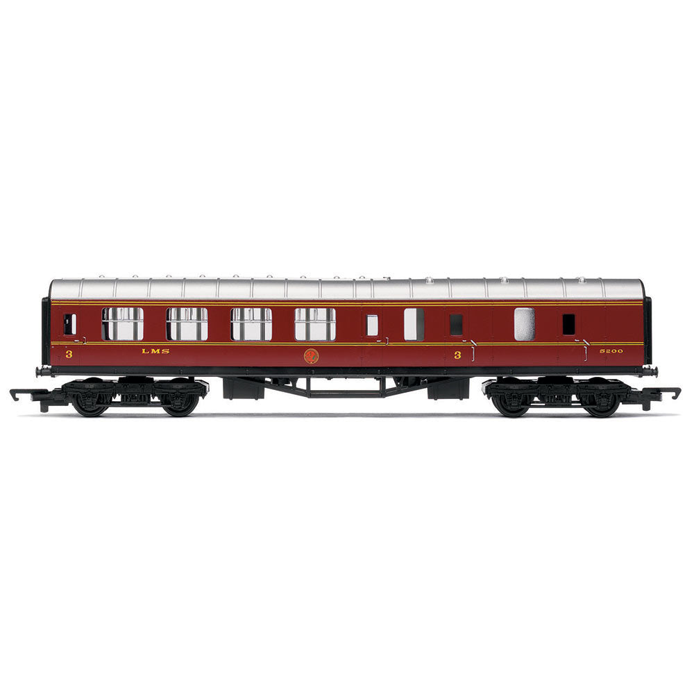 HORNBY Coach R4389 RailRoad LMS Brake - LMS Maroon